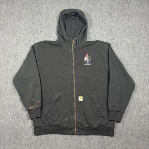 Carhartt Rain Defender Hoodie Mens XL Loose Fit Heavyweight Zip Up Workwear 0223